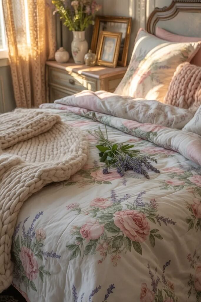 cottage floral bedding ideas