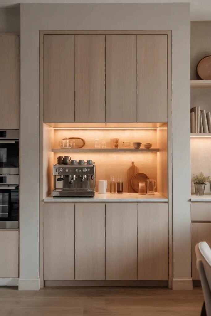 luxury built in coffee bar ideas