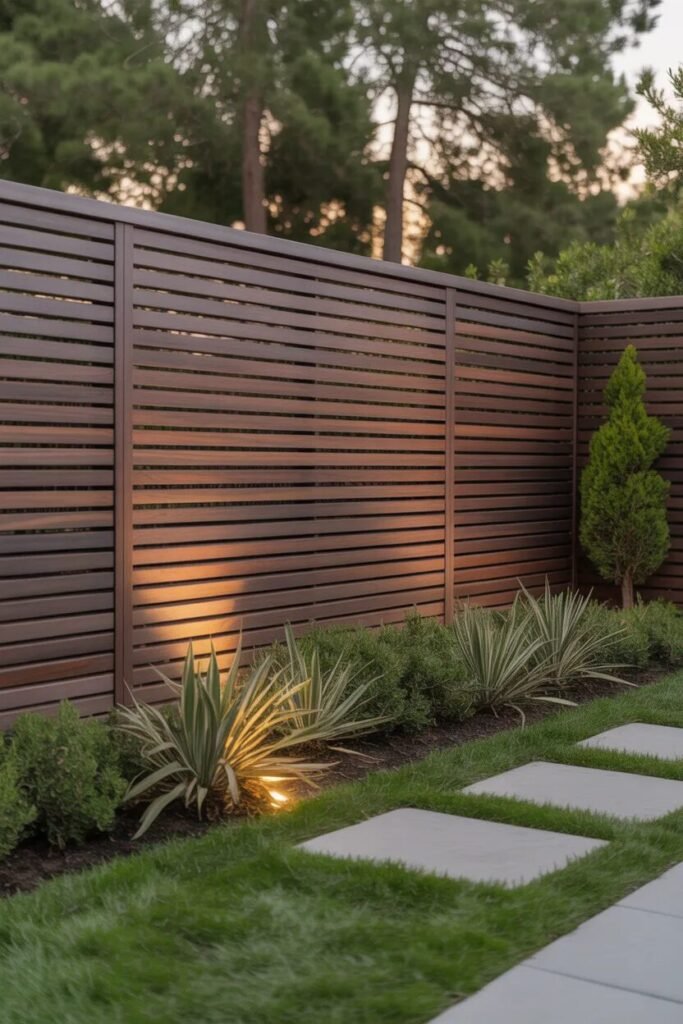luxury garden fence ideas modern slat