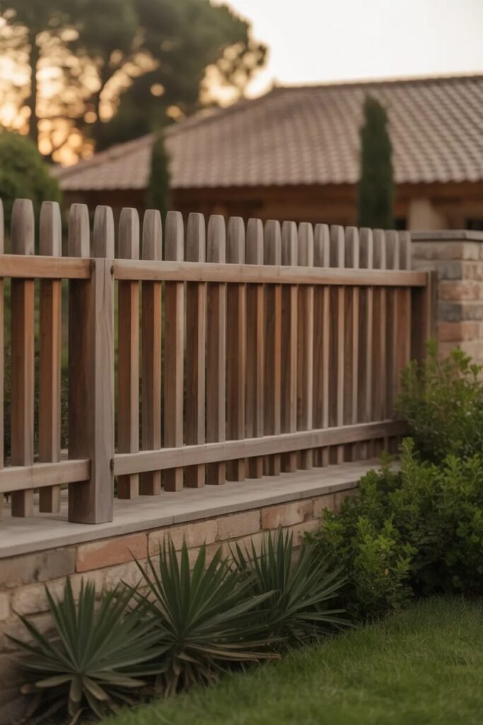luxury garden fence ideas rustic wood