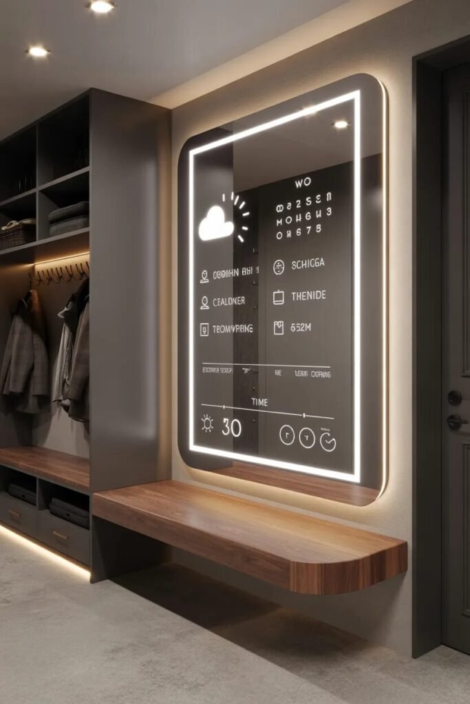 30 luxury mudroom ideas smart mirror entry