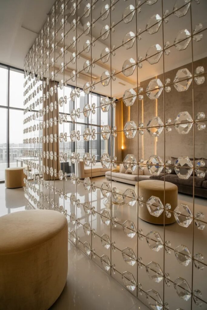 crystal luxury wall art ideas