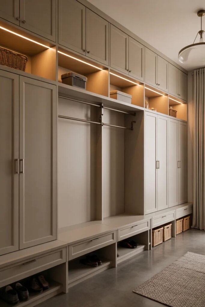 30 luxury mudroom ideas tall cabinet storage