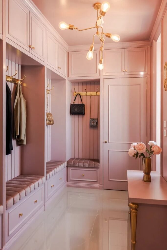 30 luxury mudroom ideas soft glam pastel style