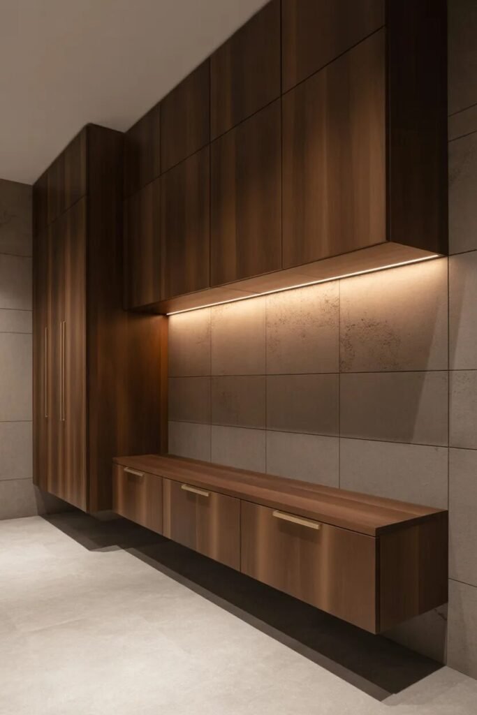 30 luxury mudroom ideas floating cabinets