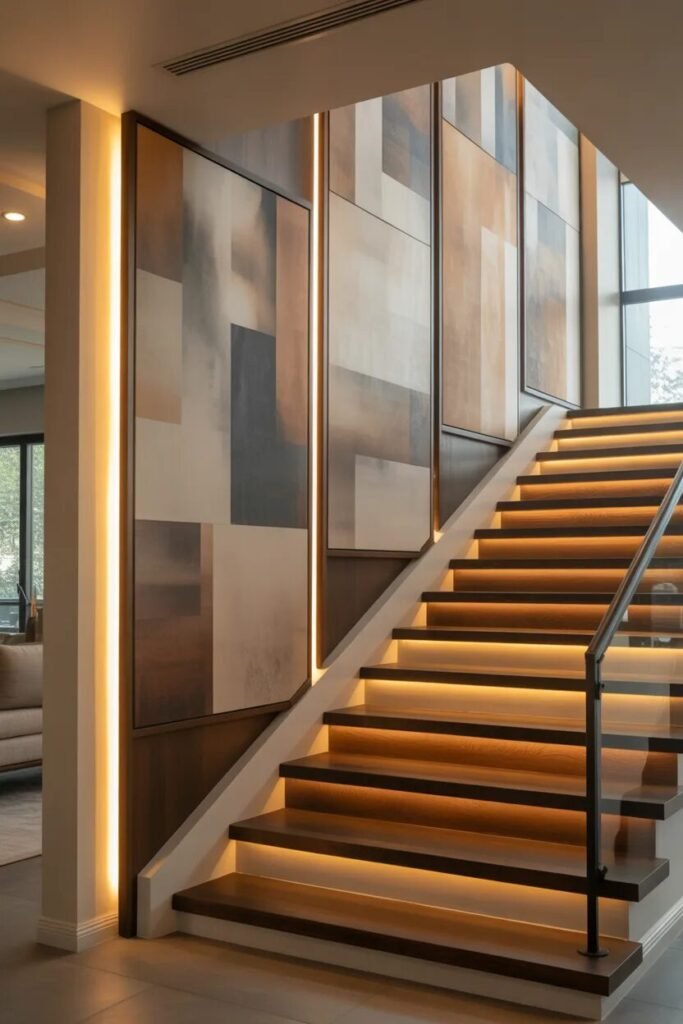 staircase luxury wall art ideas