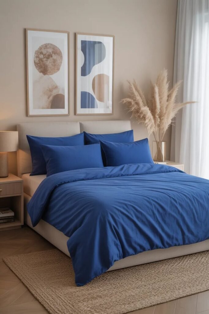 royal blue bedding ideas