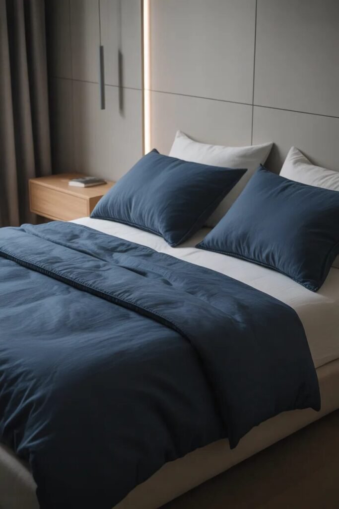 luxe blue bedding ideas