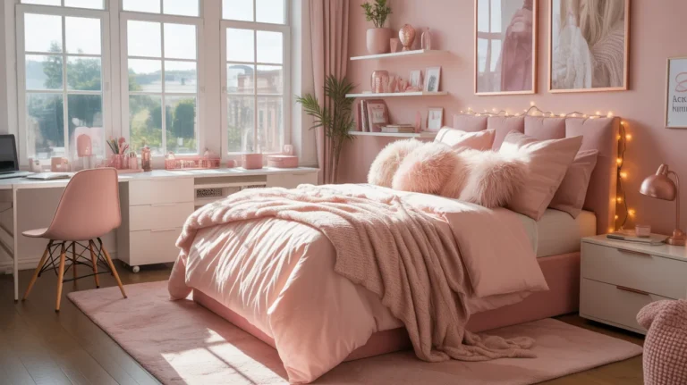 23 pink dorm room ideas