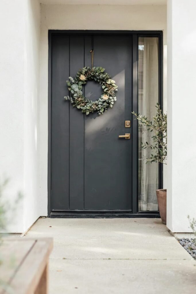 Eucalyptus wreaths for front door ideas