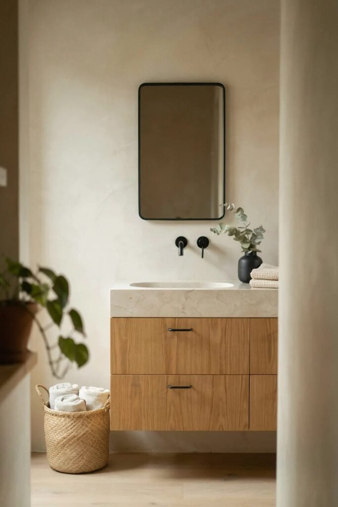 earth tone bathroom designs ideas black neutral