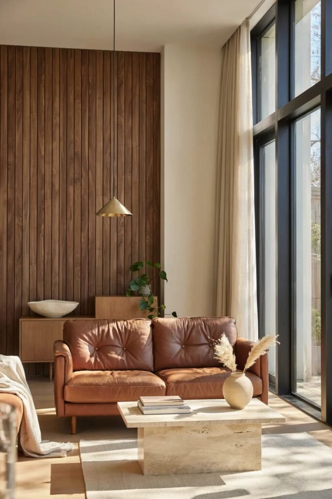 Leather living room couches design ideas