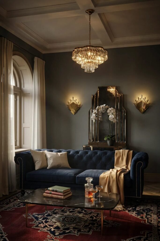 Art Deco living room couches design ideas