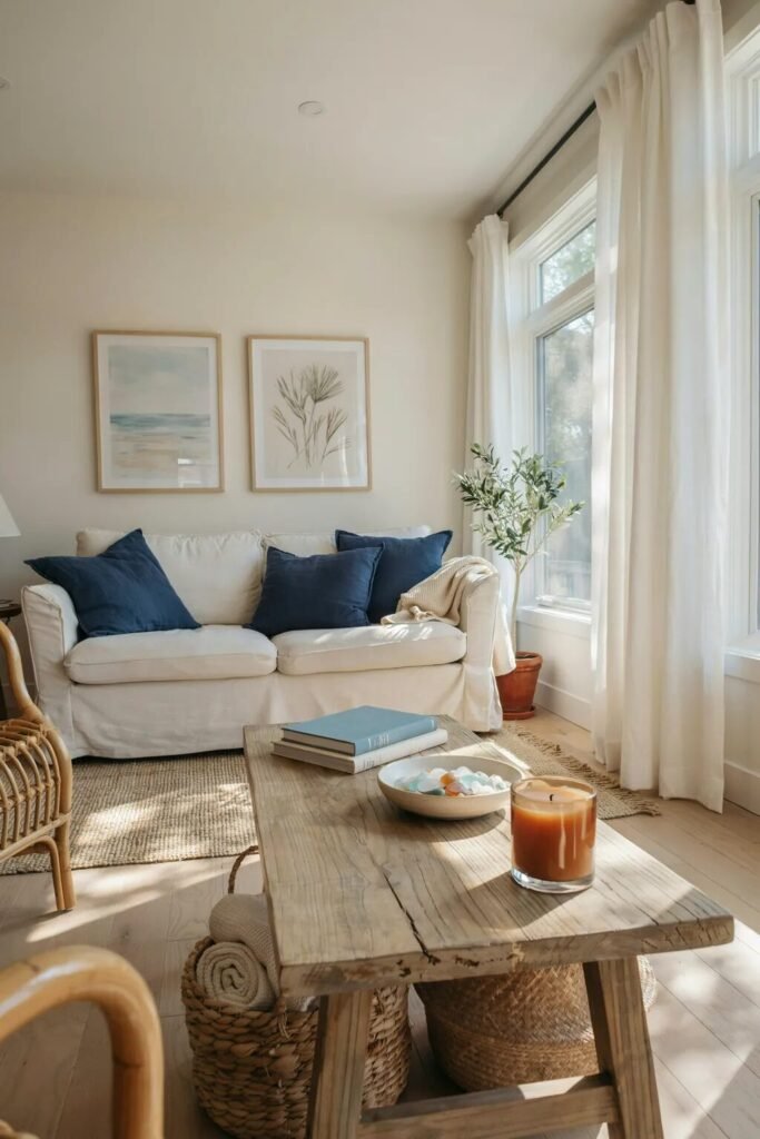Coastal living room couches design ideas