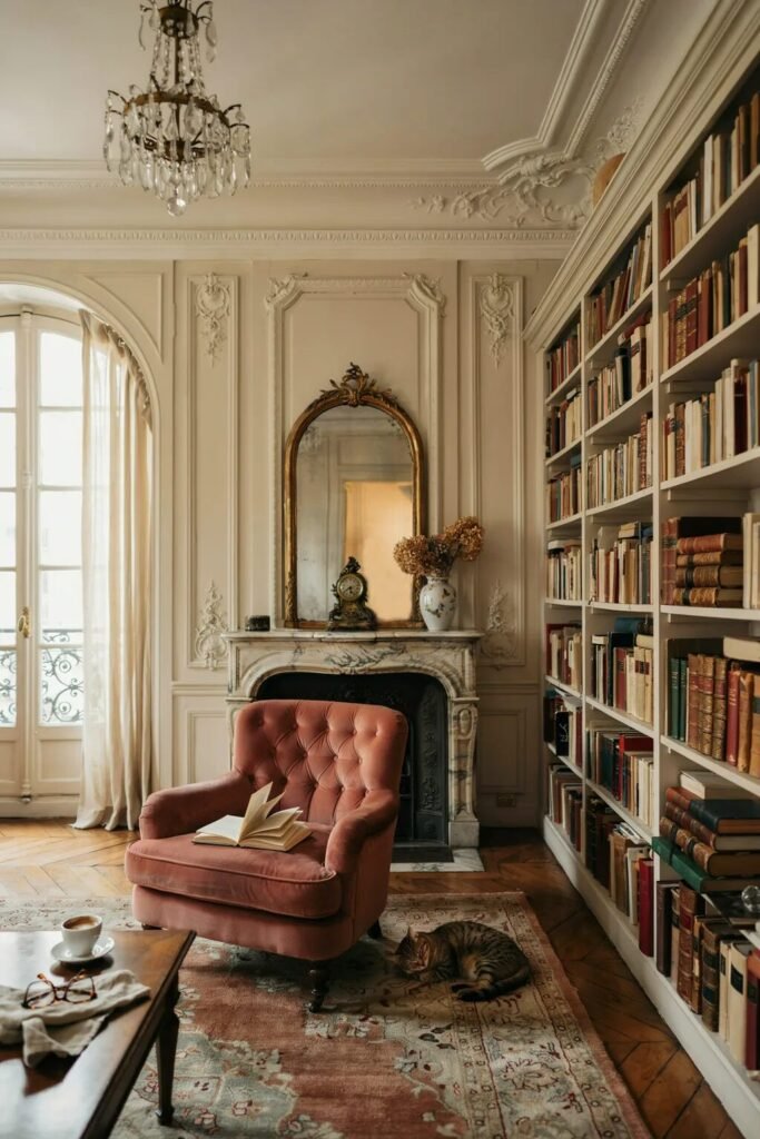 Parisian reading room ideas luxury