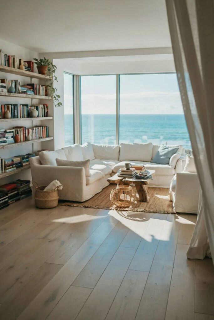 Coastal reading room ideas design
