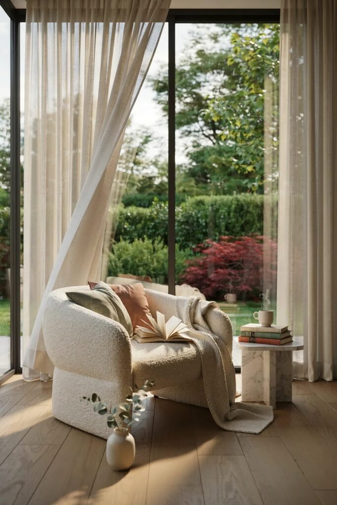 Cozy reading chair ideas 9 Window cozy reading chair ideas
