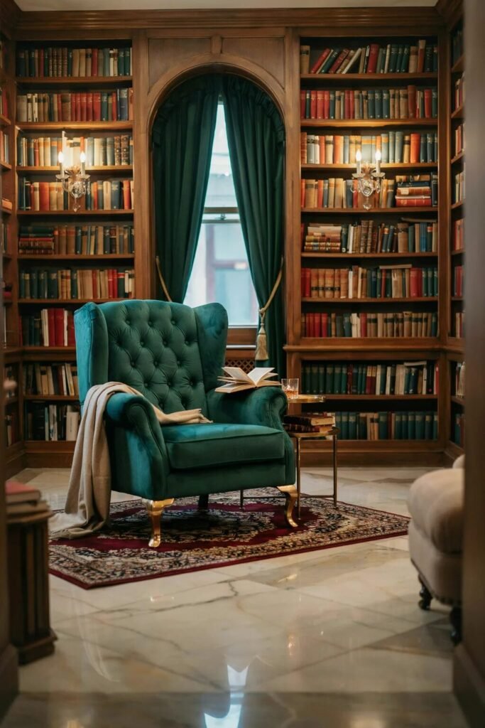Cozy reading chair ideas 15 Emerald cozy reading chair ideas