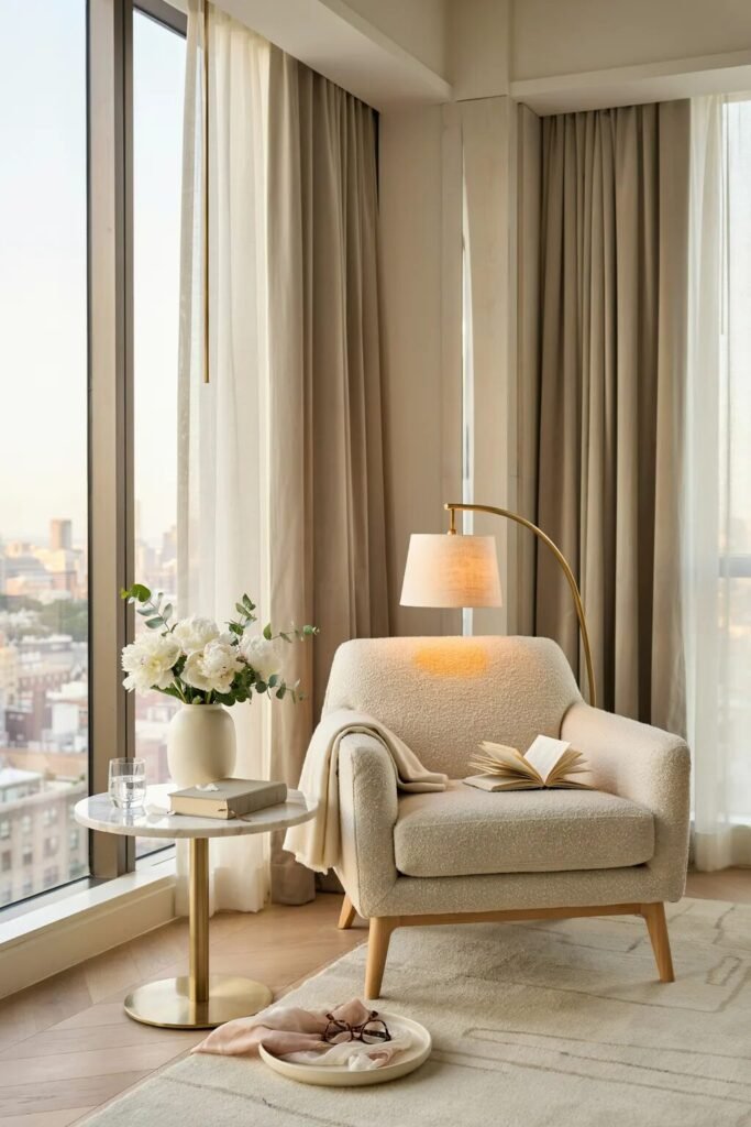Cozy reading chair ideas 21 Hotel cozy reading chair ideas