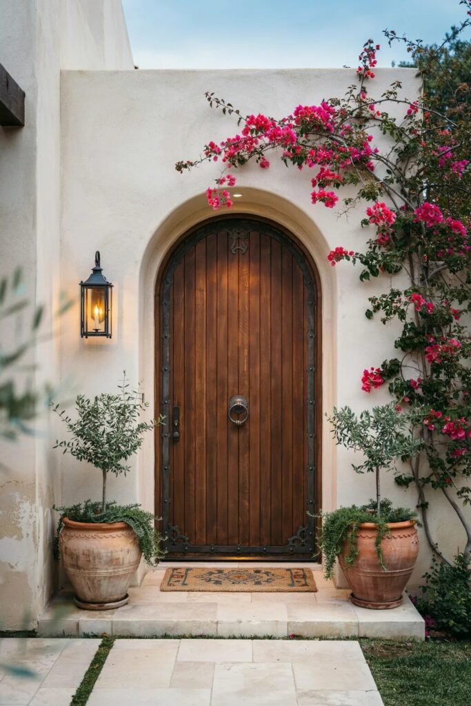 single main door design 8 Alt Text:Mediterranean single main door design