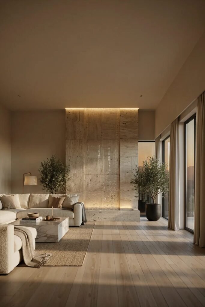 28 living room divider ideas 7 Indoor courtyard living room divider ideas