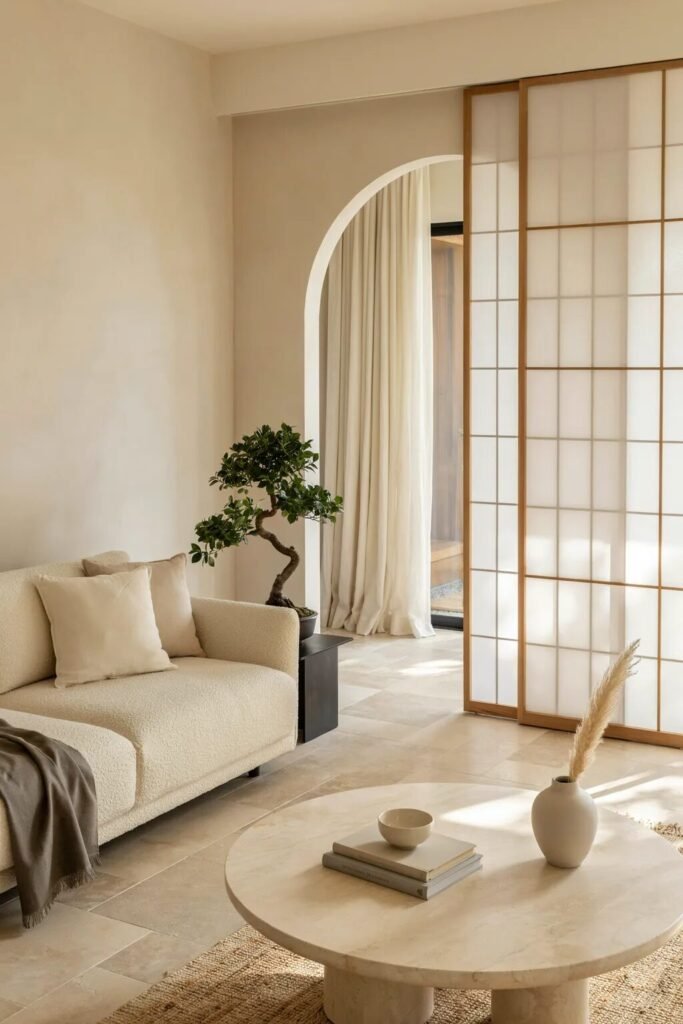 28 living room divider ideas 20 Shoji living room divider ideas