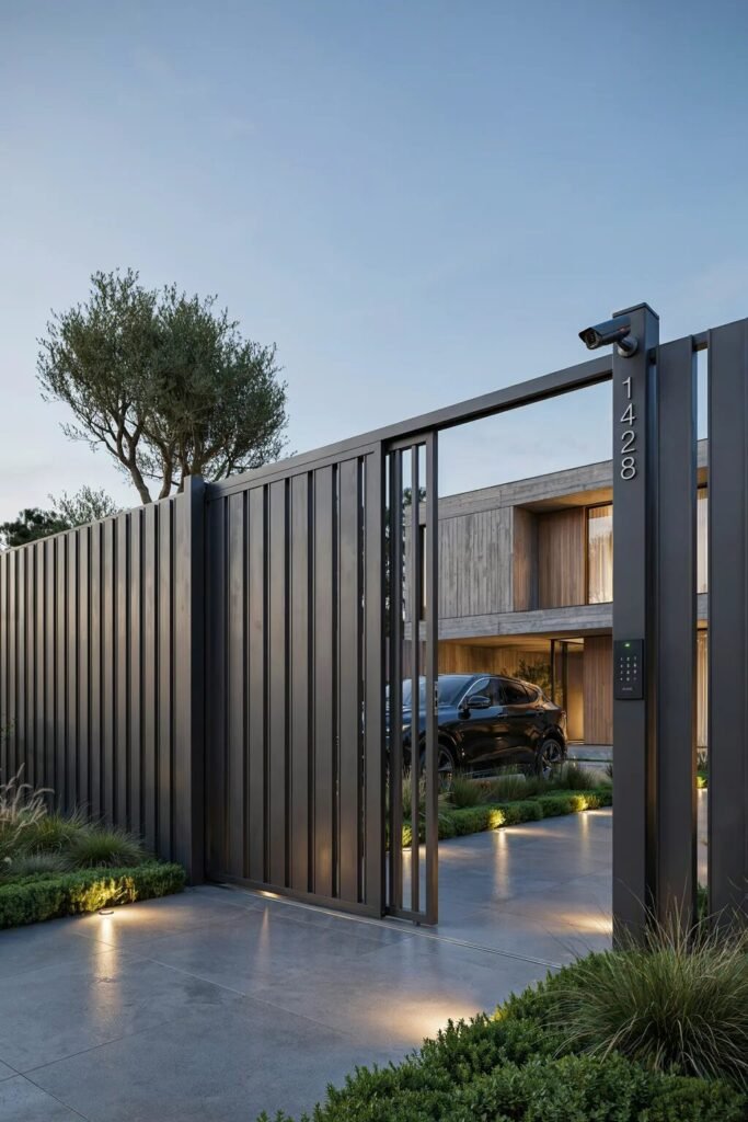 Modern main gate design 9 Smart modern main gate design