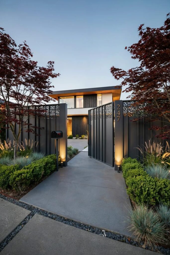 Modern main gate design 20 Privacy modern main gate design
