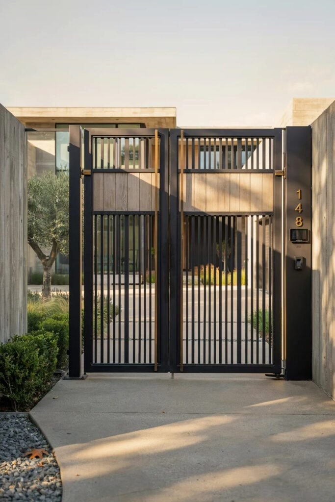 Modern main gate design 21 Custom modern main gate design