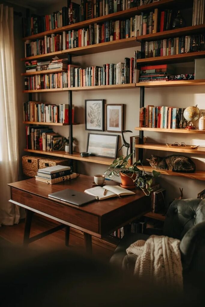 15 dorm desk ideas 5 Library 15 dorm desk ideas