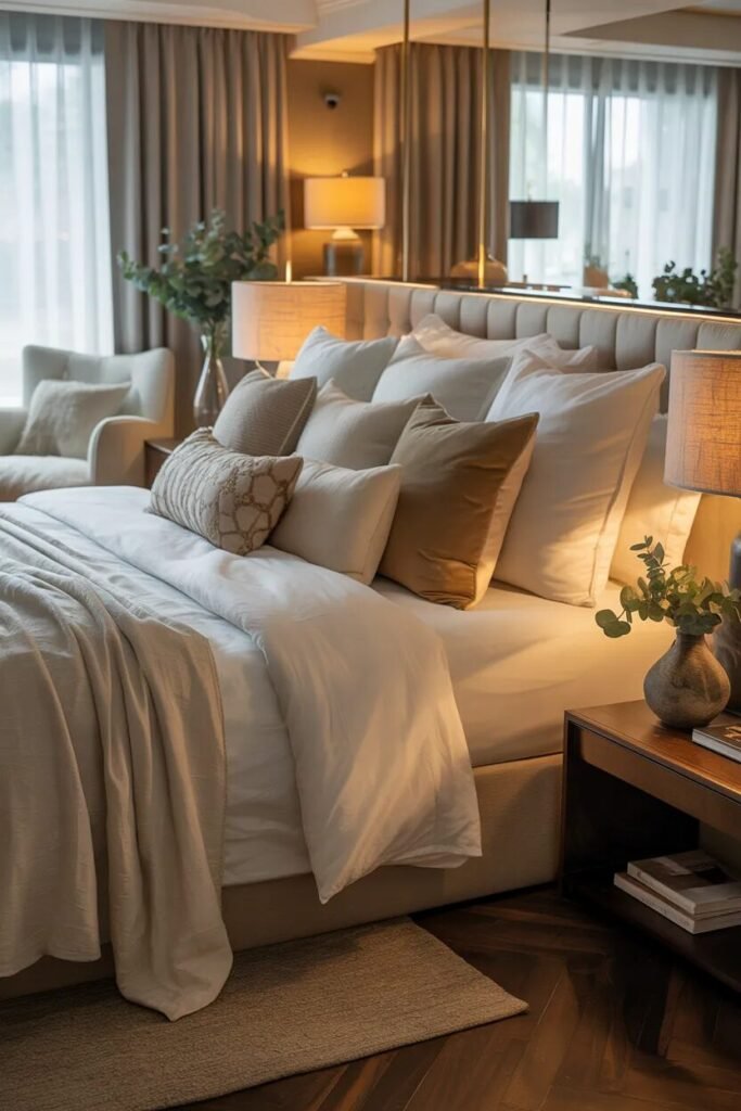 cozy bedroom ideas hotel bed