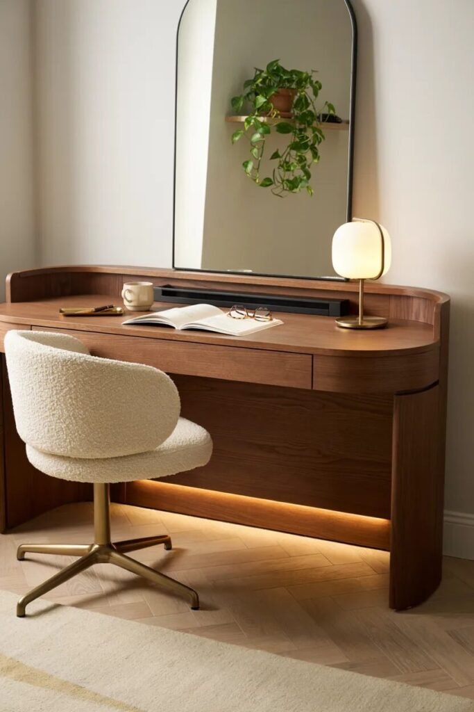 15 dorm desk ideas 8 Curved 15 dorm desk ideas