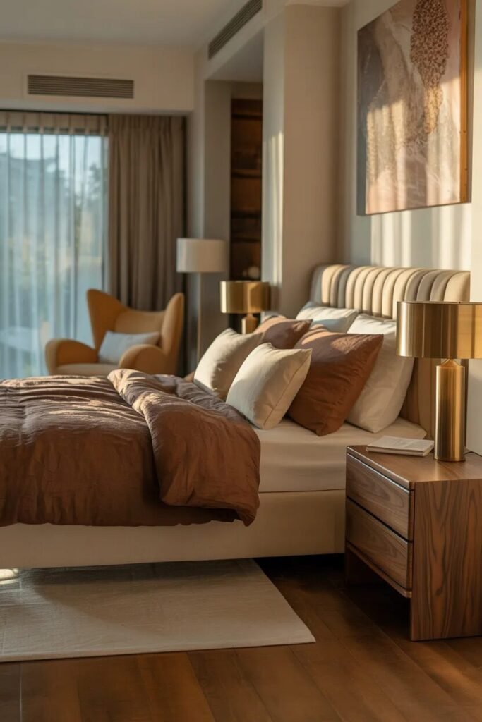 cozy bedroom ideas earthy palette