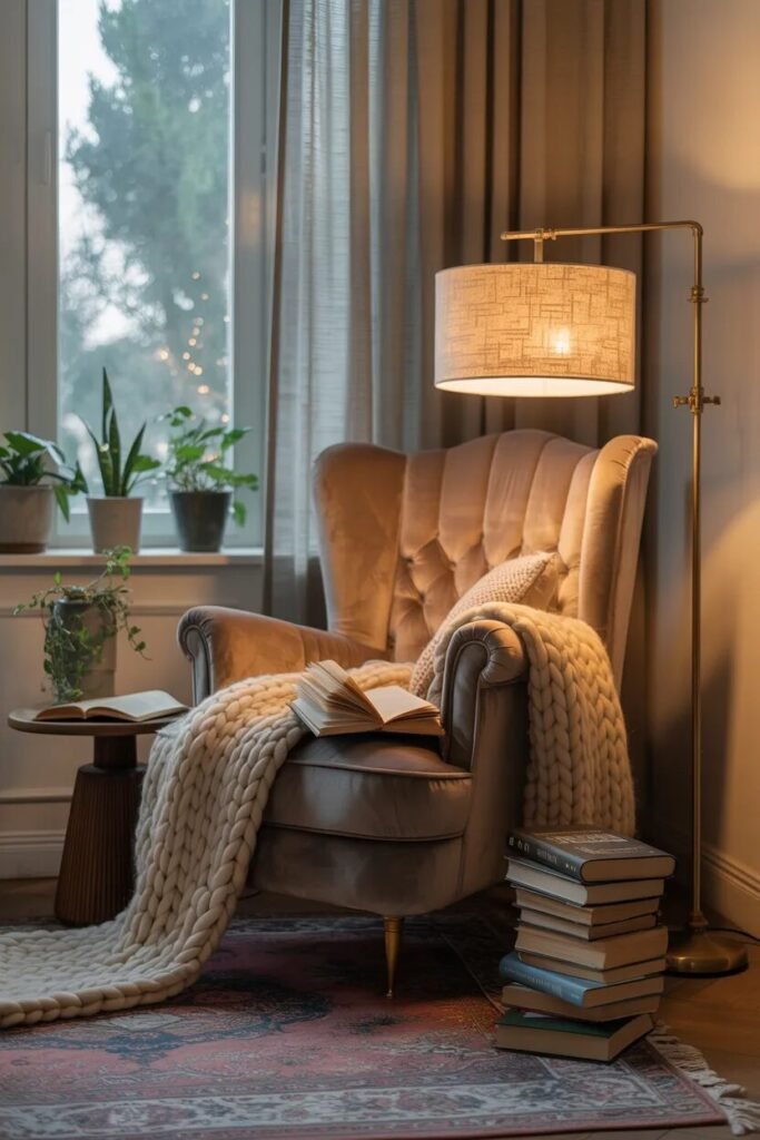 cozy bedroom ideas reading corner