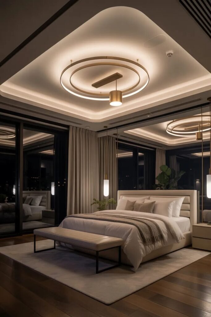 cozy bedroom ideas ceiling light