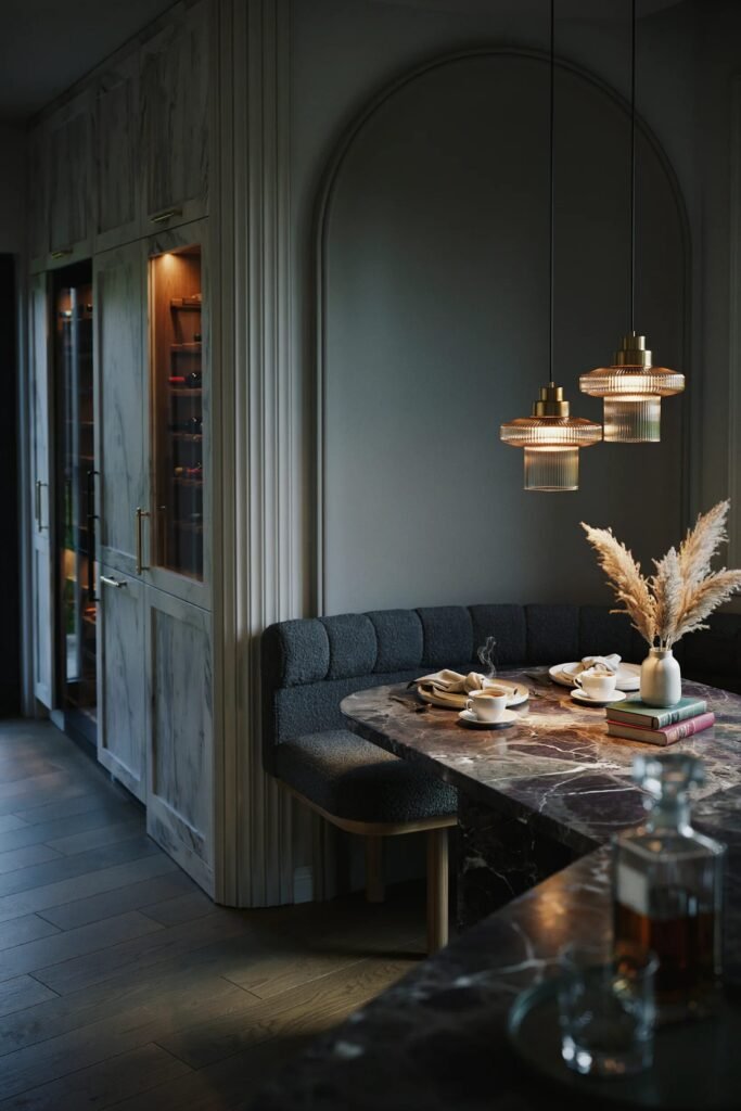 luxury breakfast nook decor ideas 5 luxury breakfast nook decor ideas dark marble