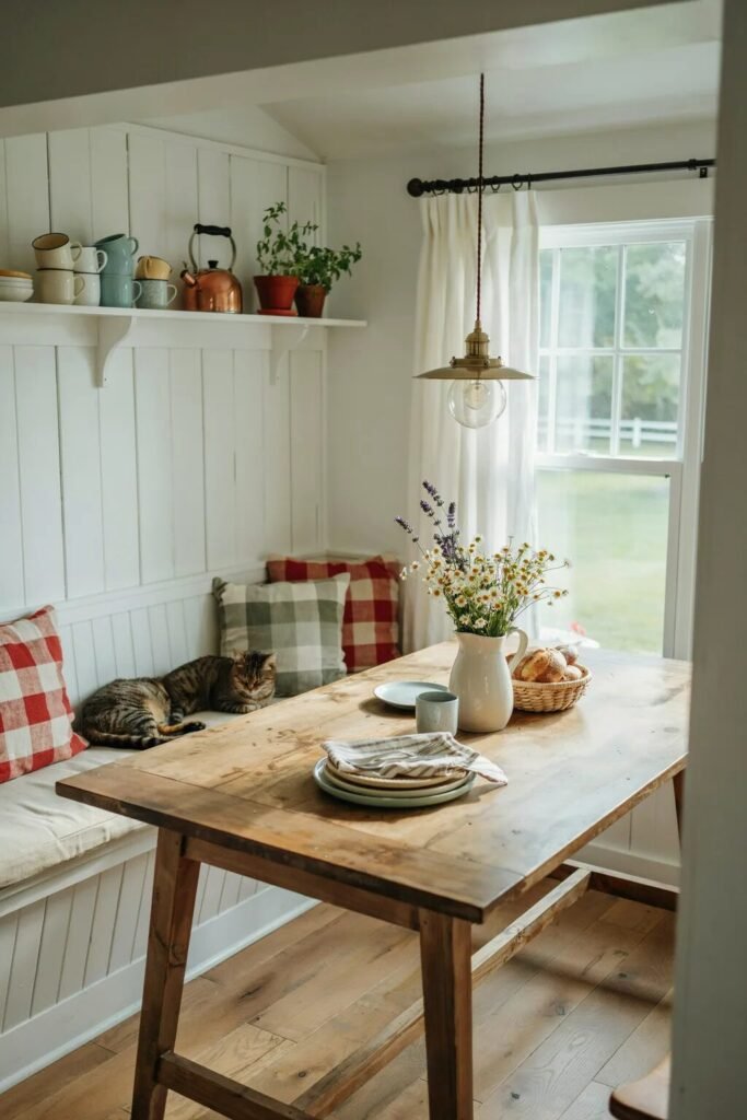Small breakfast nook ideas farmhouse style