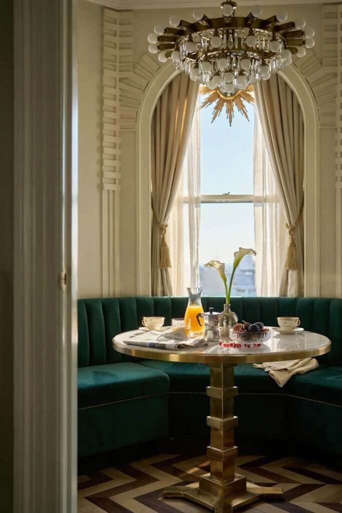 Moody breakfast nook Art Deco