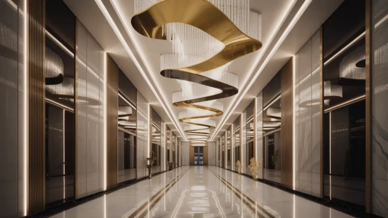 luxury corridor ceiling design