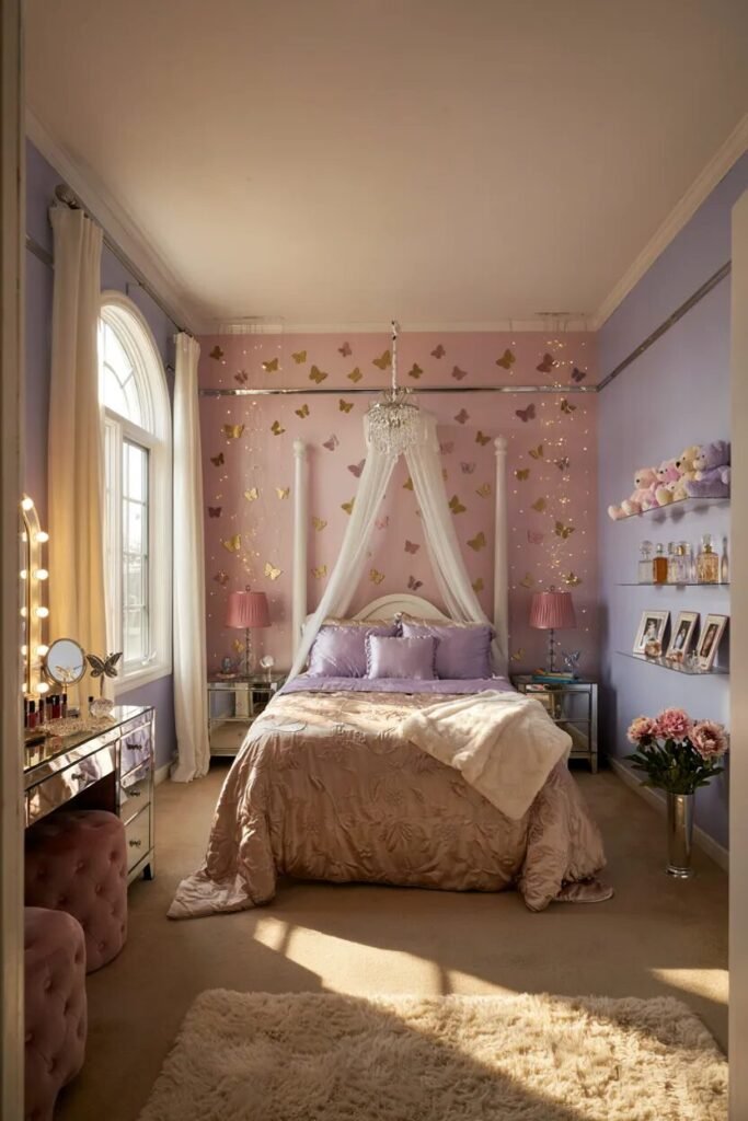 2000s teen bedroom design 3 Butterfly 2000s teen bedroom design