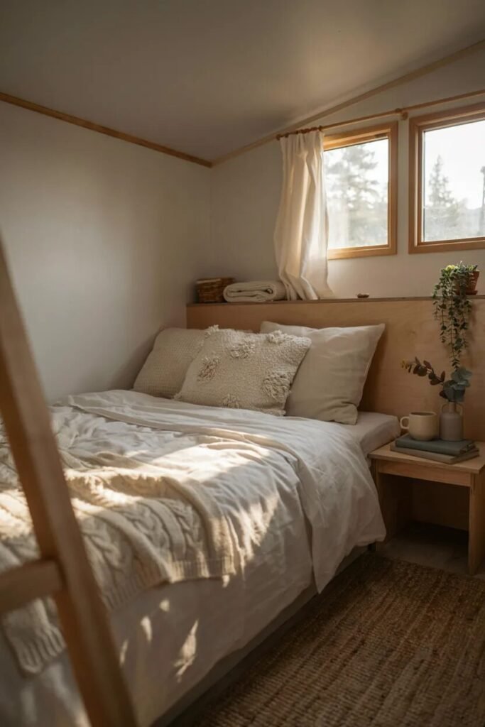 Small camper interior ideas 8 Cozy textiles small camper interior ideas