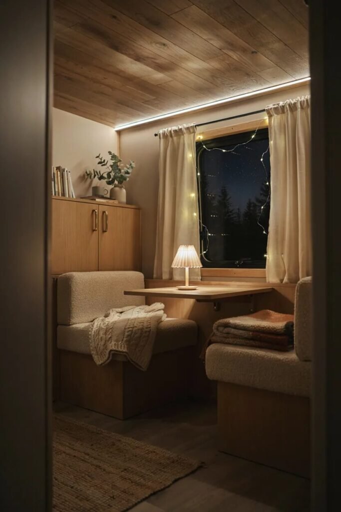 Small camper interior ideas 12 Lighting small camper interior ideas