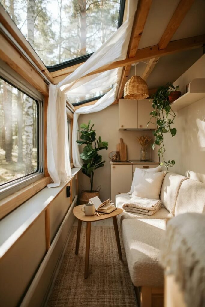 Small camper interior ideas 19 Curtains small camper interior ideas