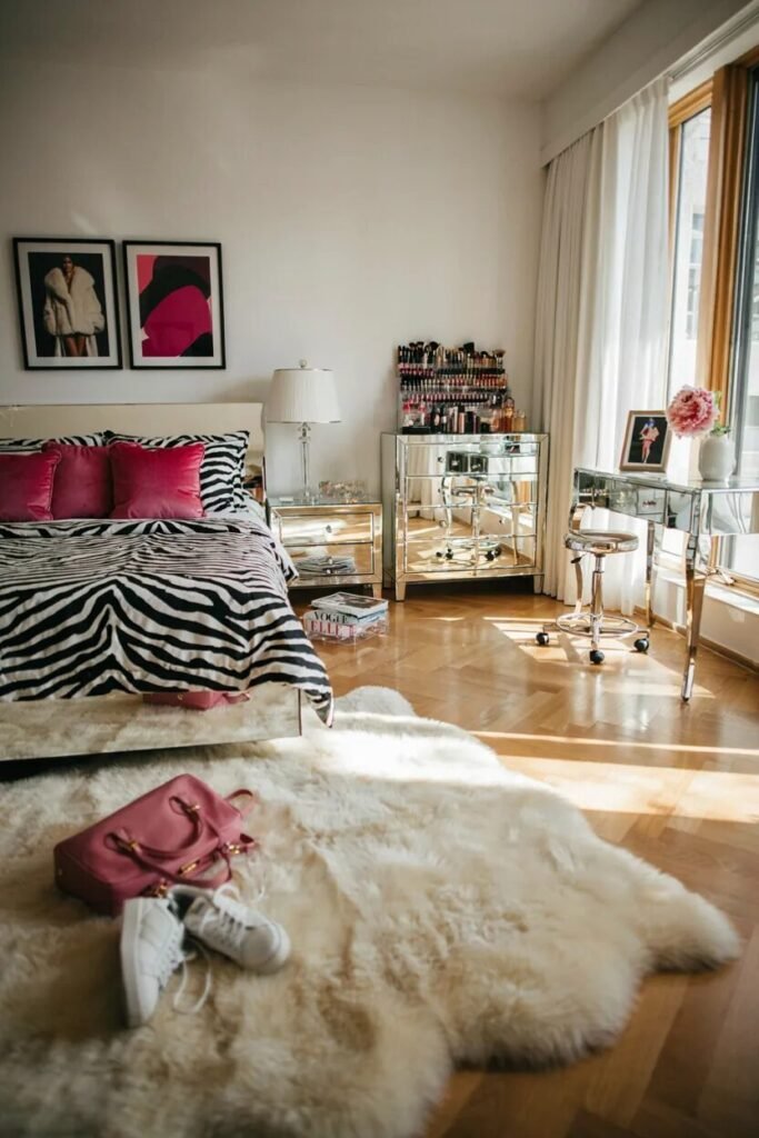 2000s teen bedroom design 14 Zebra 2000s teen bedroom design