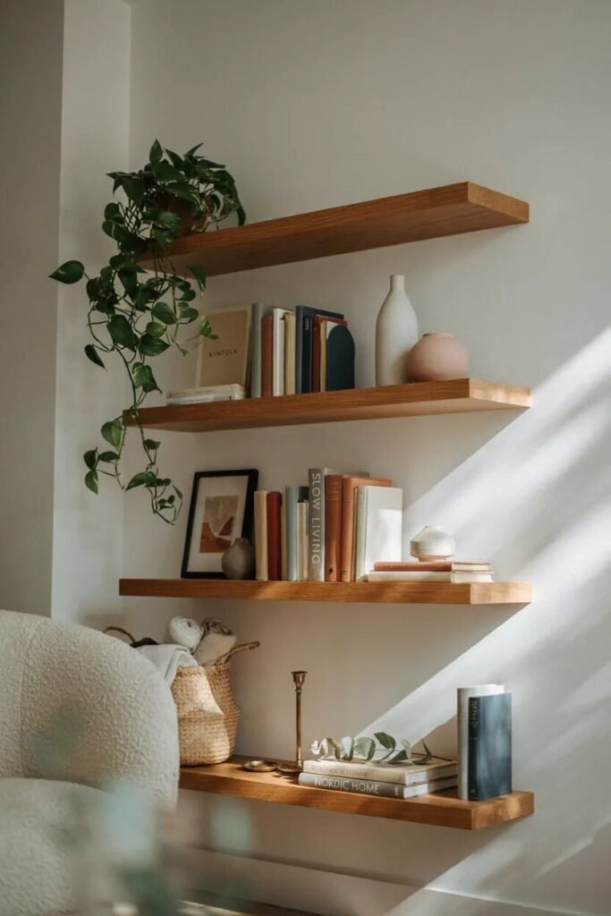 Bookshelves ideas 2 Modern floating bookshelves ideas display