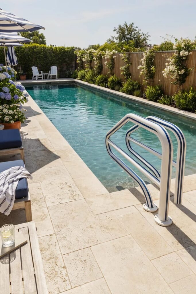 DIY pool ladder ideas 6 DIY pool ladder ideas painted ladder