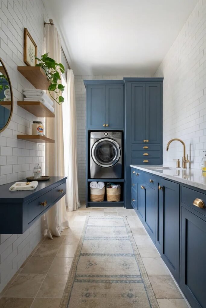 laundry room bathroom combo ideas 4 Navy laundry room bathroom combo ideas