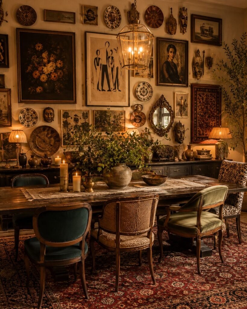 17 dining room wall decor ideas maximalist wall
