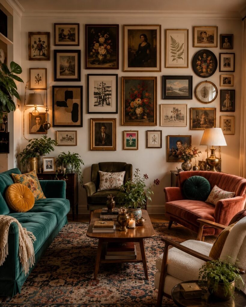 Cozy eclectic home ideas 5 Cozy eclectic home ideas gallery wall