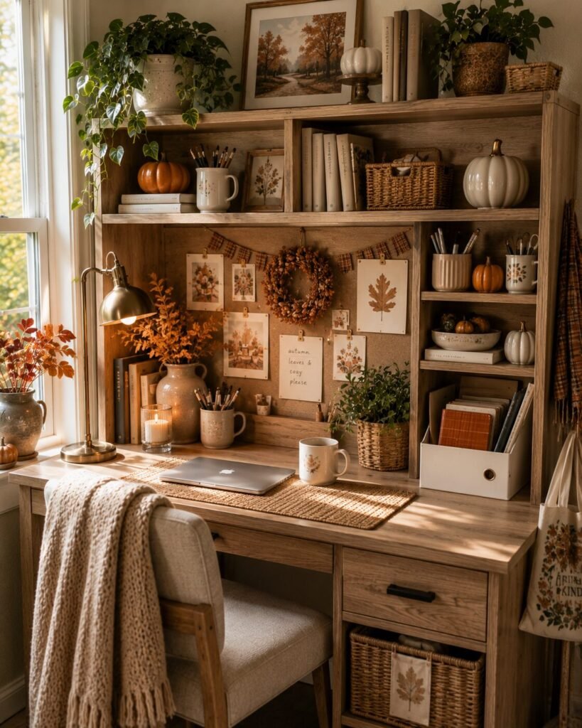 Cute desk hutch ideas seasonal decor
